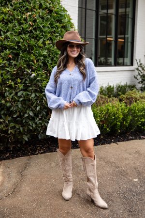 Bluebell Breeze Knit Sweater Cardigan