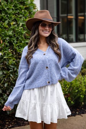 Bluebell Breeze Knit Sweater Cardigan