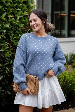 Blue Skies Knit Sweater