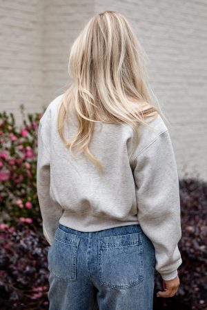 First Light Heather Grey Pullover